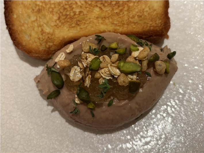 liver parfait and brioche